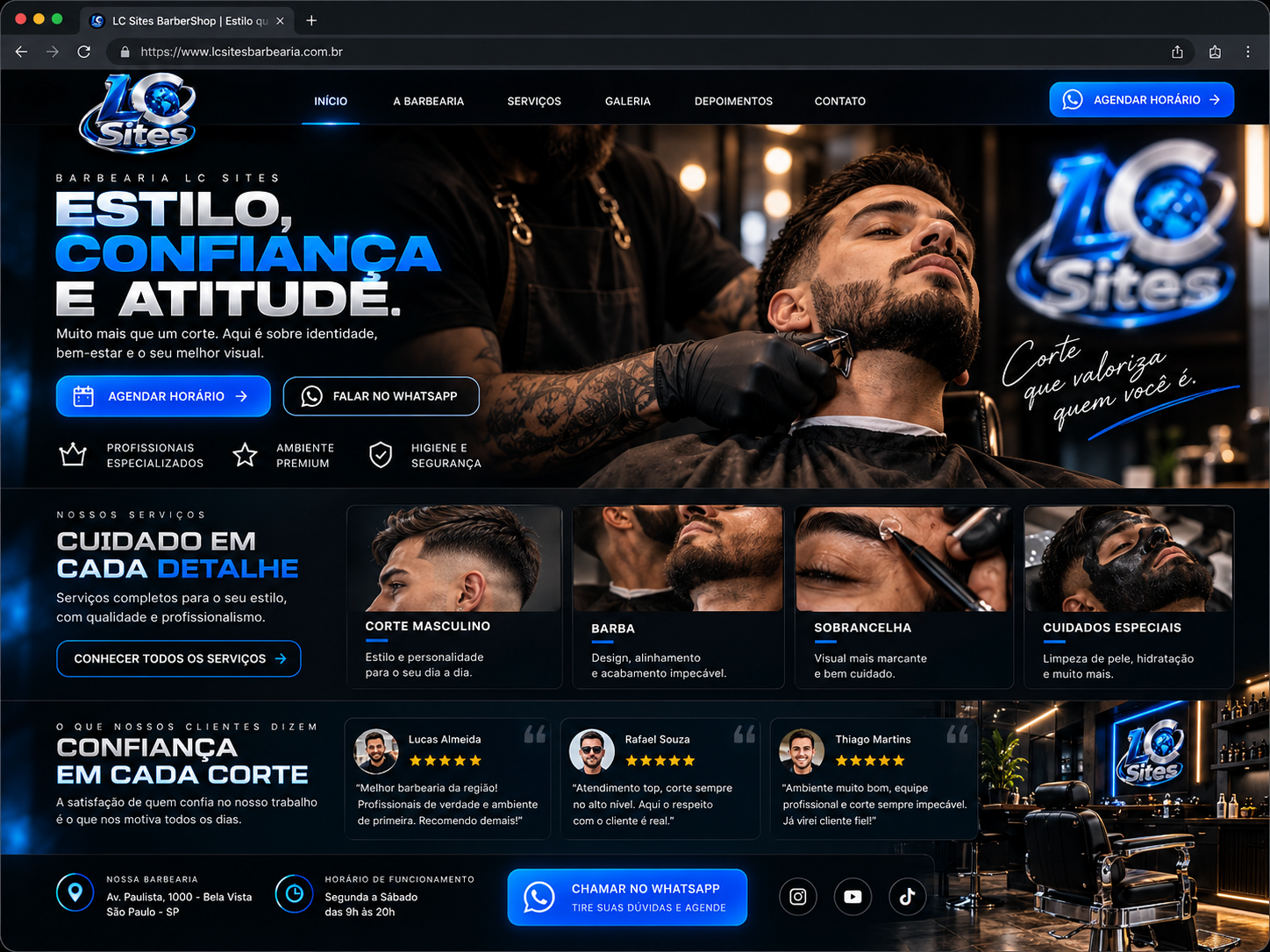 Site de barbearia