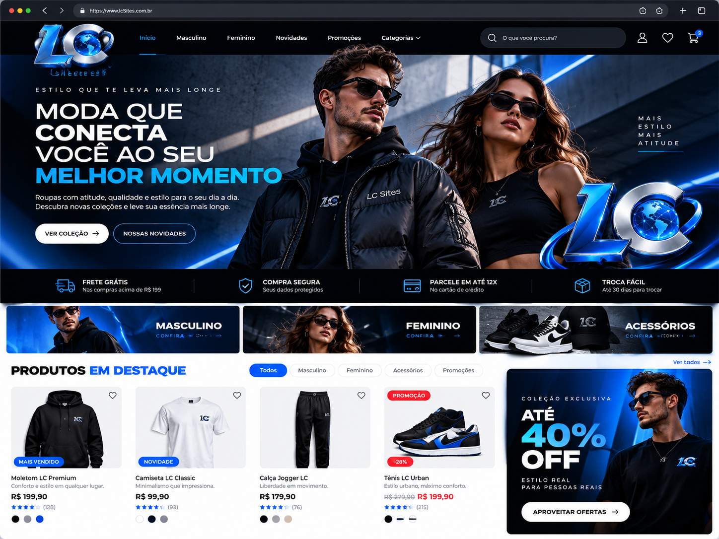Loja virtual de moda